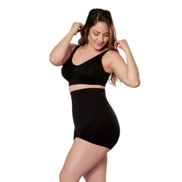Truekind Daily Comfort Wireless Shaper Bra Sz Small Black Breathable 10022 - Picture 10 of 12